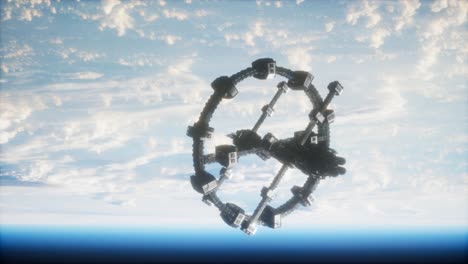 Earth-and-outer-space-station-iss